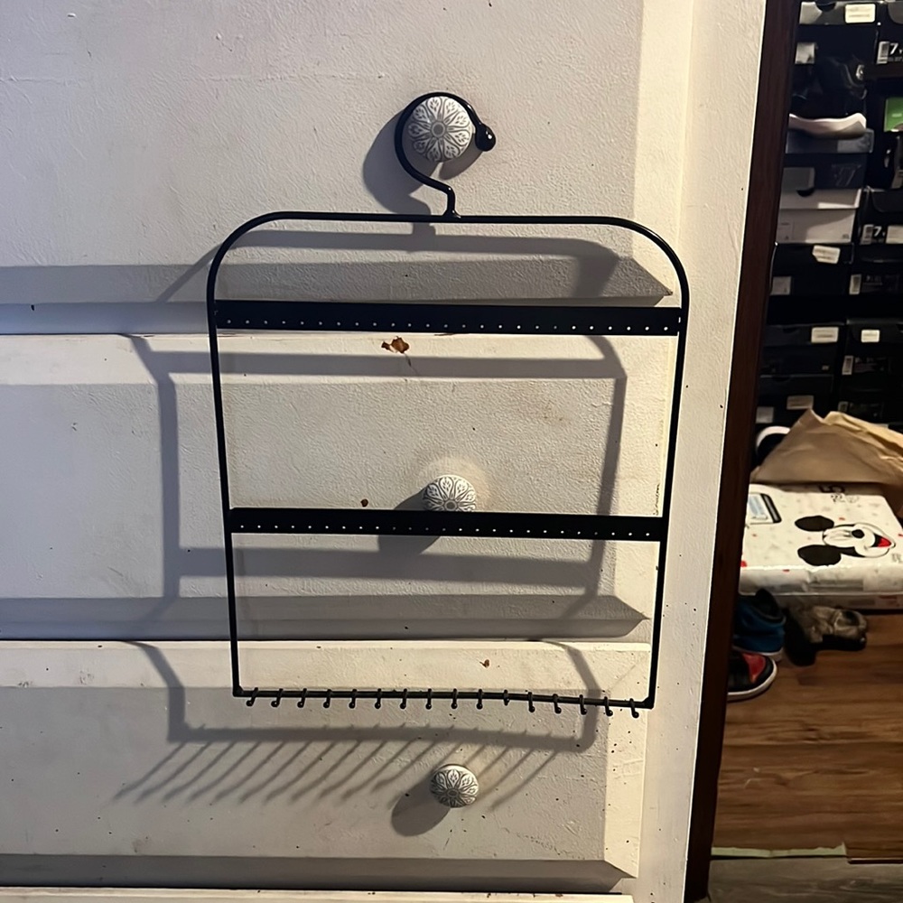 Jewelry hanging holder.